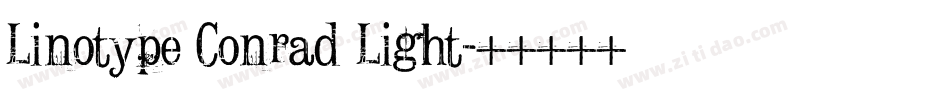 Linotype Conrad Light字体转换